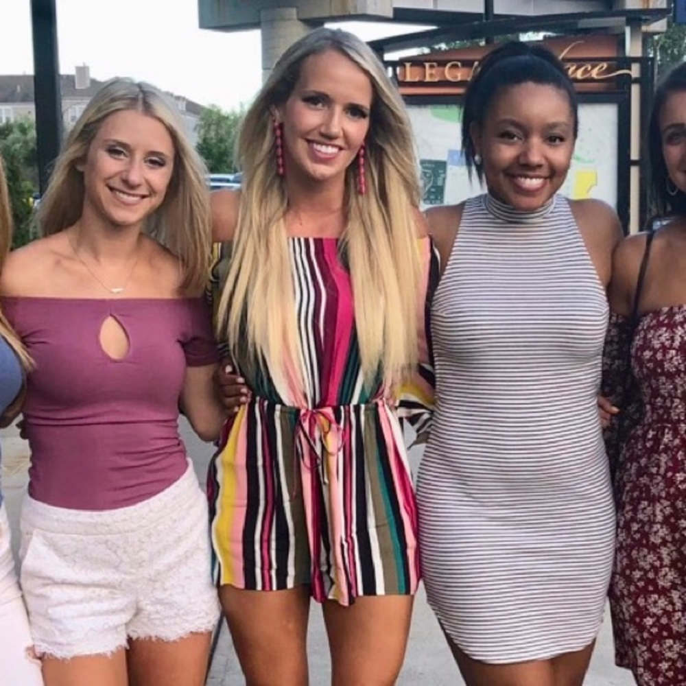 Striped romper